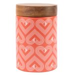 VIBE Coral Ceramic Canister