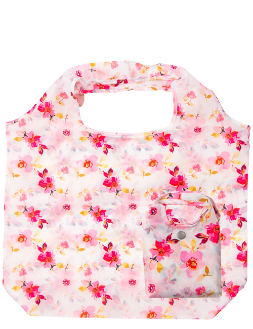 Gardenia Foldaway Shopper White Floral - Beau & Elliot