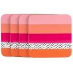 Tribal Fusion Stripe Coasters Set of 4