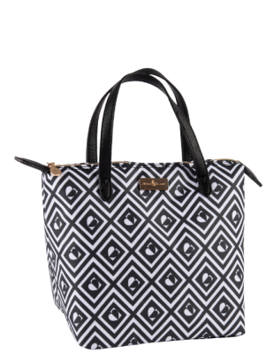 Monochrome Tile 7L Luxury Insulated Lunch Bag