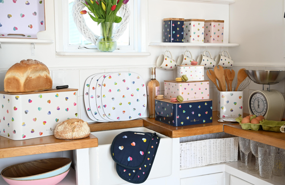 Confetti Home Collection Range of Kitchen Items including Bread Bin