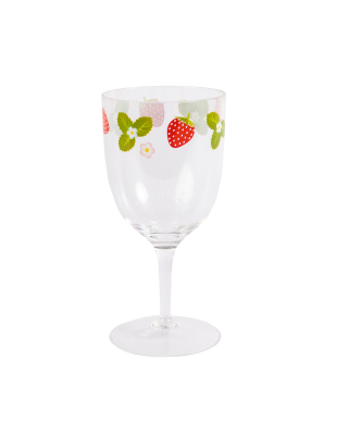 Strawberries & Cream Wine Glass