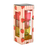 Strawberries & Cream Stacking Tumbler set of 4