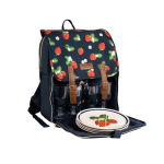 Strawberries & Cream 4 Person Filled Backpack Picnic Set