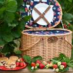 Strawberries & Cream 2 Person Insulated Filled Picnic Basket