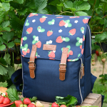 Strawberries & Cream 4 Person Filled Backpack Picnic Set