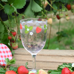 Strawberries & Cream Wine Glass