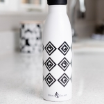 Monochrome Tile Insulated Water Bottle