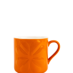 Carnaby Embossed Mug Orange