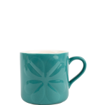 Carnaby Embossed Mug Teal