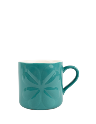 Carnaby Embossed Mug Teal