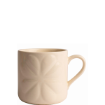 Carnaby Embossed Mug Ivory